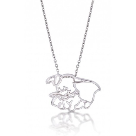 Pendentif en or blanc Dumbo de Disney