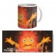 Caneca de cerâmica do Castelo Andante com Calcifer