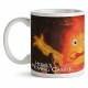 Caneca de cerâmica do Castelo Andante com Calcifer