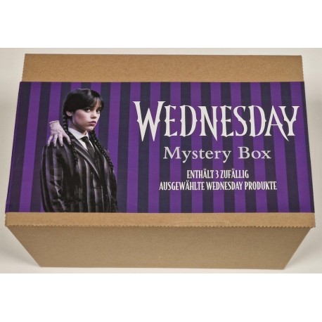 Coffret cadeau Wednesday avec bouteille, carnet et boîtes