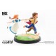 Statue de Tom Sawyer et amis sur base verte