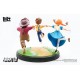 Statue de Tom Sawyer et amis sur base verte