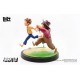 Statue de Tom Sawyer et amis sur base verte