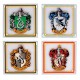 Ensemble de 4 sous-verres Maisons de Poudlard de Harry Potter
