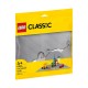 Plaque de base grise carré LEGO Classic avec 48x48 tenons