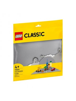 Plaque de base grise carré LEGO Classic avec 48x48 tenons