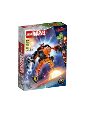 Boîte Armure Robotique Rocket LEGO Marvel