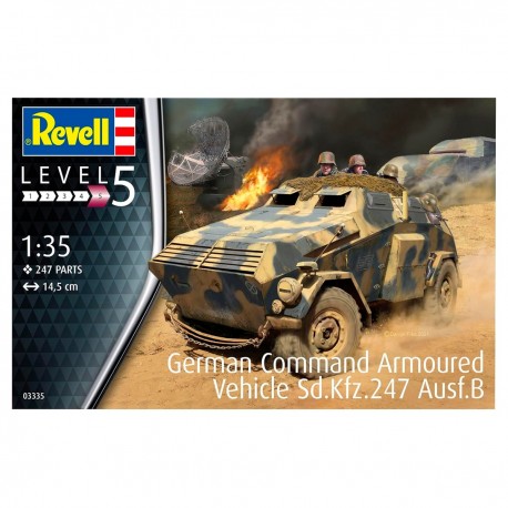 Kit Vehículo de Mando Blindado Alemán Sd. Kfz. 247 Ausf. B 1/35 Revell