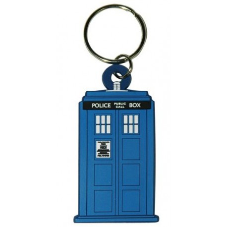 Keychain en caoutchouc Dr Who Tardis