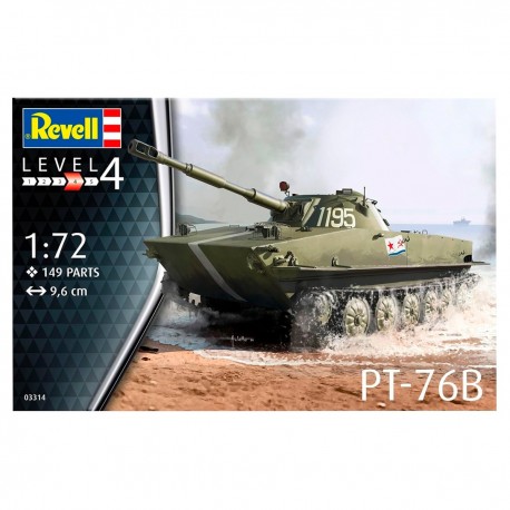 Kit de modelismo PT-76B 1/72 Revell con fotograbado