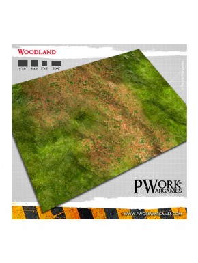 Tapete de neoprene Woodland para wargames de 112x153cm