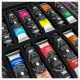 Caja de pintura acrílica densa AK con 18 colores