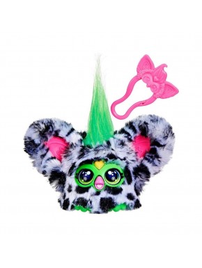 Brinquedo interativo Furby Furblet Moo com clip de chaveiro