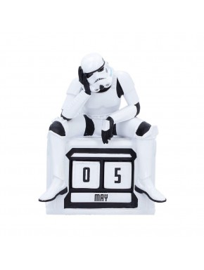 Calendrier perpétuel Stormtrooper de 14 cm en polyrésine