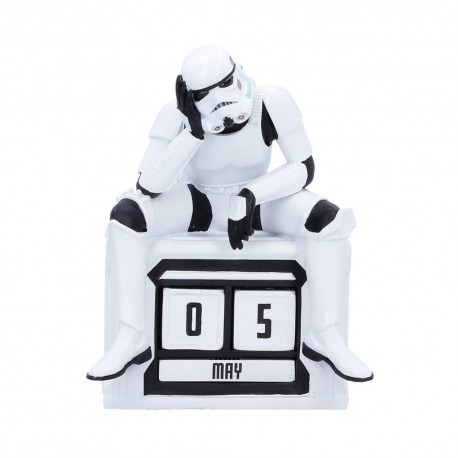 Calendrier perpétuel Stormtrooper de 14 cm en polyrésine