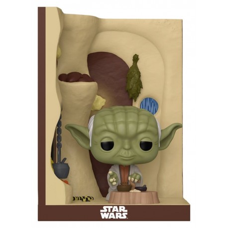 Figurine POP! Yoda dans sa cabane Star Wars