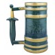jarra cerámica El Señor de los Anillos verde y dorada