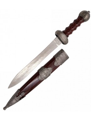 Épée Gladius 29cm avec réplique Damas et détails nickels