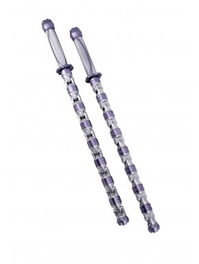 Bastones de electrochoque Viuda Negra con luz LED