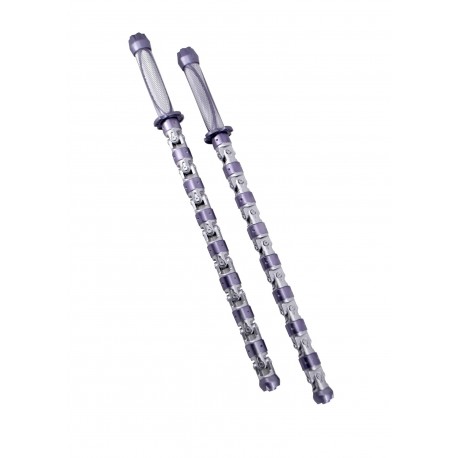 Bastones de electrochoque Viuda Negra con luz LED