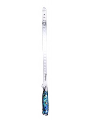 Couteau à jambon Tramuntana CD15 en acier et ormeau