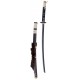 Katana Loup Solitaire Ghost of Yotei avec saya en fourrure de loup