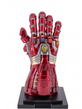 Gantelet de l'Infini rouge avec gemmes LED