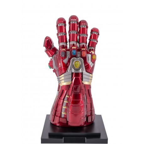 Gantelet de l'Infini rouge avec gemmes LED
