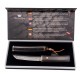Cuchillo Tanto Tramuntana con hoja de damasco y mango de ébano
