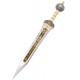 Épée de Jules César avec finition dorée et noire