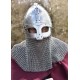 Casque Vendel avec camail prêt au combat
