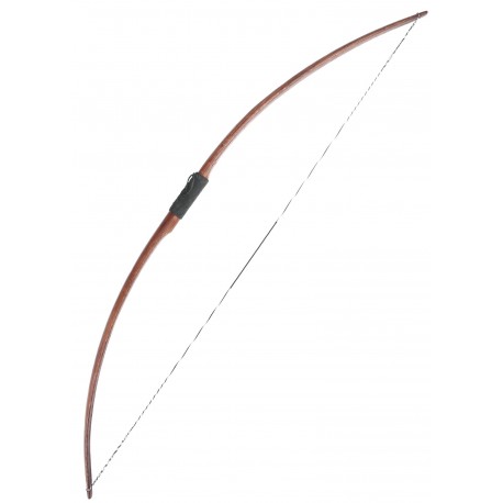 Arc long marron foncé Agincourt de 147 cm