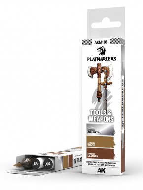 Set de marqueurs Playmarker Tools & Weapons pour modélisme
