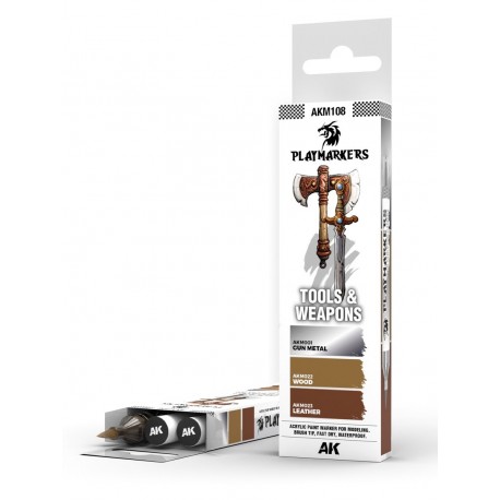 Set de marqueurs Playmarker Tools & Weapons pour modélisme