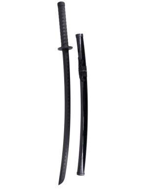 Katana d'entraînement noir avec fourreau