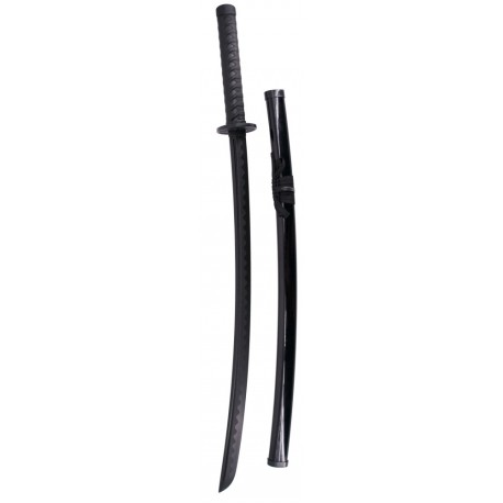 Katana d'entraînement noir avec fourreau