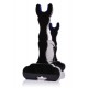 Support en bois noir pour Tachi avec design de rouleau