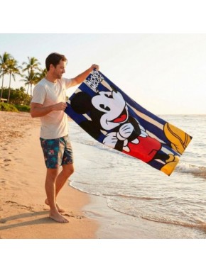 Serviette en microfibre Mickey Mouse avec design coloré