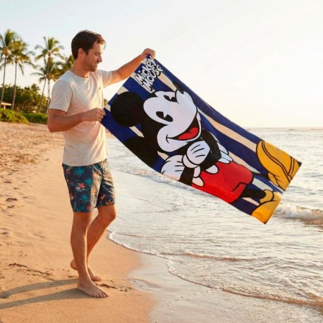 Toalla de microfibra Mickey Mouse con diseño colorido