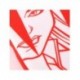 Serviette microfibre rouge Marvel avec design de super-héros