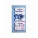 Toalha de microfibra azul com design de Stitch