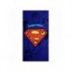 Toalla de microfibra Superman azul con emblema