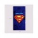 Serviette en microfibre bleue Superman avec emblème