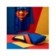 Serviette en microfibre bleue Superman avec emblème