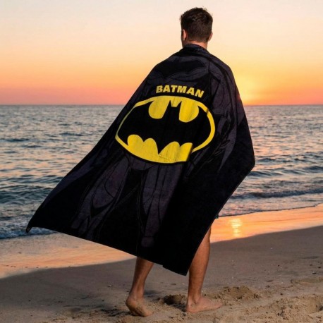 Serviette en microfibre Batman avec logo jaune