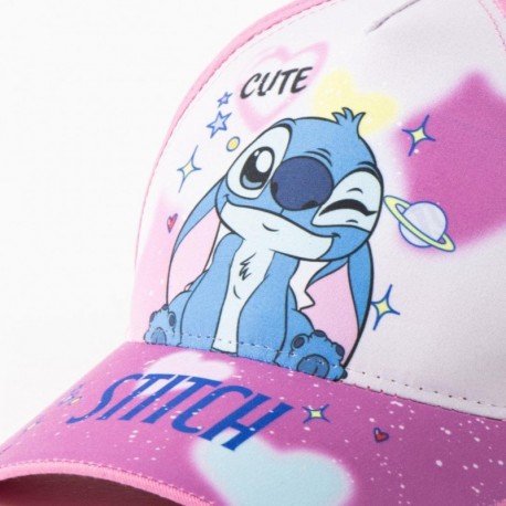 gorra rosa de Stitch para niños