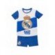 Pyjama court Real Madrid pour enfants en bleu et blanc
