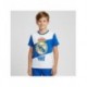 Pyjama court Real Madrid pour enfants en bleu et blanc