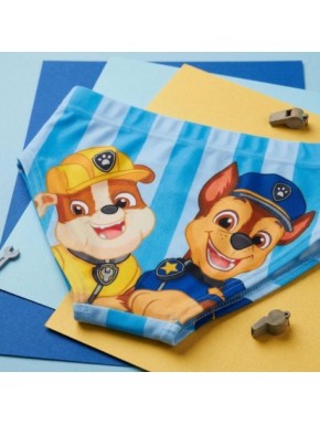 Sunga de banho azul Paw Patrol com personagens infantis