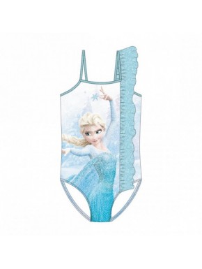 Fato de banho azul Frozen com Elsa e Olaf para meninas